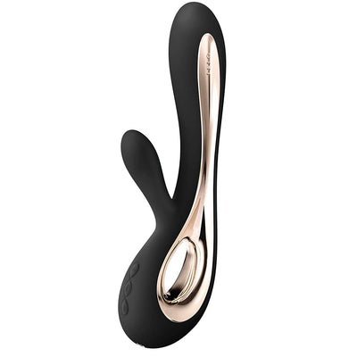 Lelo Soraya 2 Dual Action 'Rabbit' Luxury Vibrator For Women - Black & Gold - Ellen Terrie